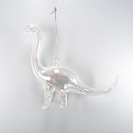 
Рождественское/Новогоднее украшение, прозрачное стекло, украшение динозавра 