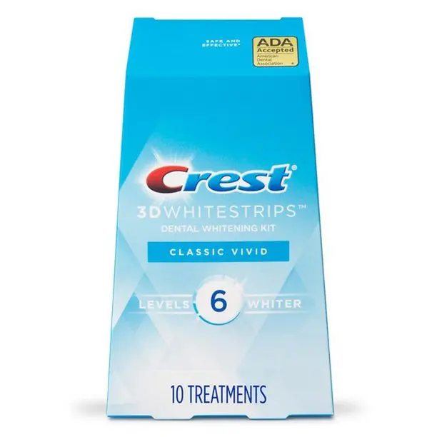 Crest Whitestrips Crest Classic Vivid 1 box 10 Pouches 20 Strips Crest Teeth Whitening Strips