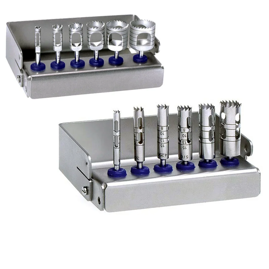 Dental Trephine Drills Kit IMPLANT SURGICAL TREPHINE BURS SET