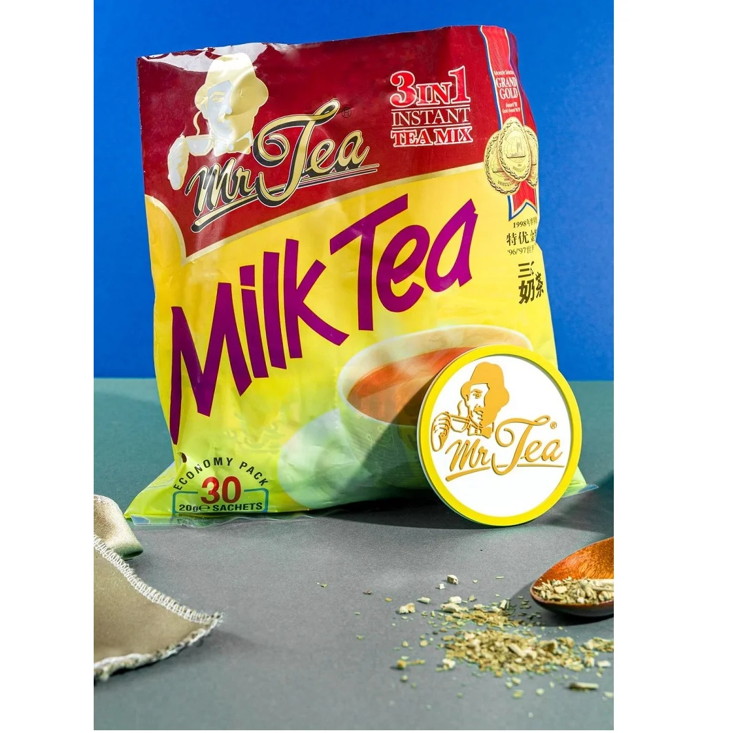 Top  Original Mr Tea Energize Powder Blended Bag Sachet Bulk Instant Milk Tea Mix 3 in 1 20g x 30s x 30p