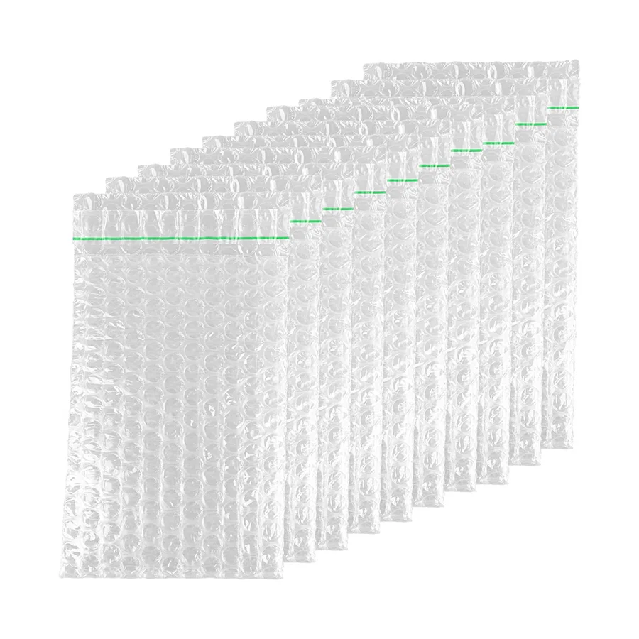 Self Adhesive Cushioning Shipping Protective Packaging Air Bubble Bag Mailer Bags Plastic Wrap Pouch