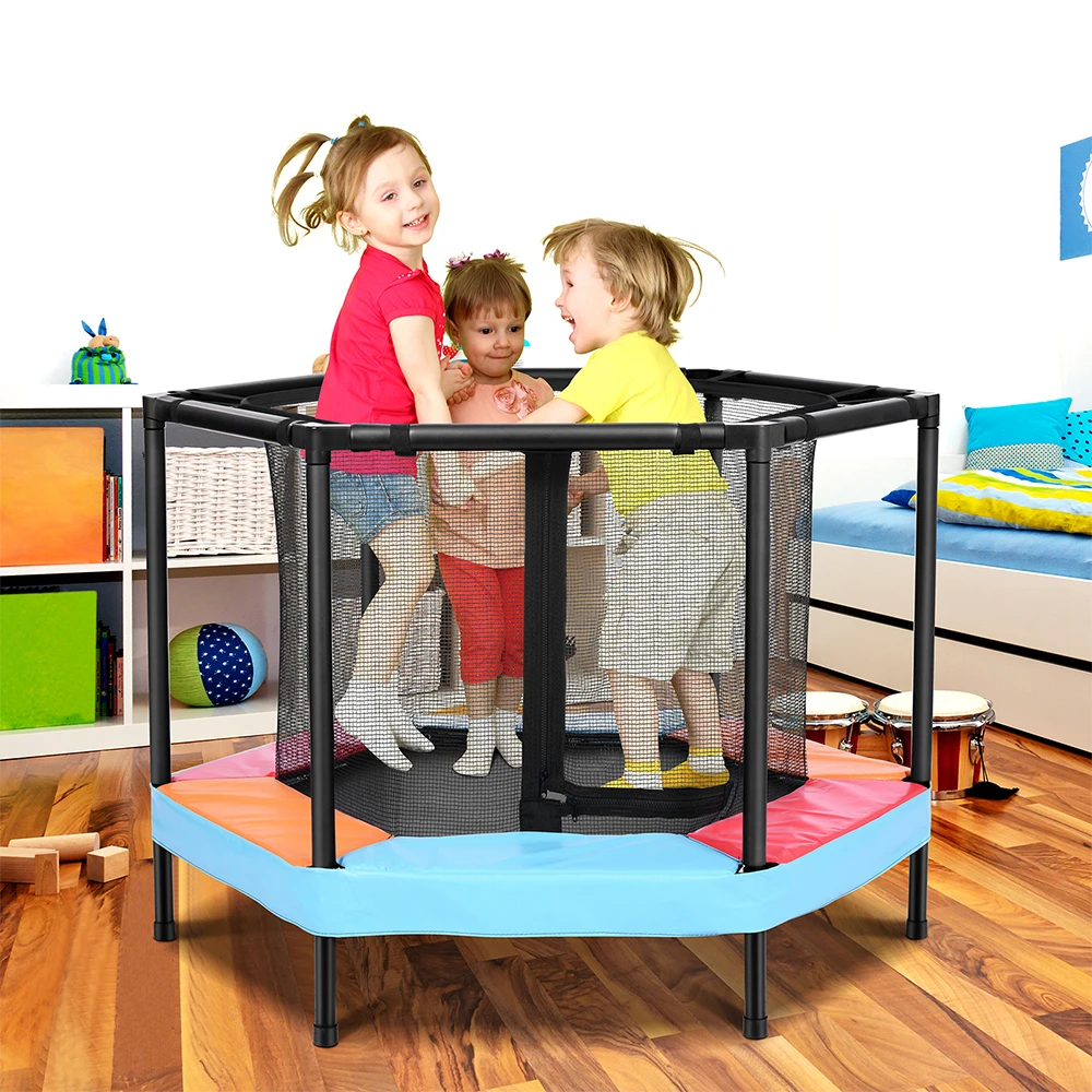 Onetwofit Factory Wholesale Manufacturers 14Ft Sales Indoor For Kids Mini Trampoline