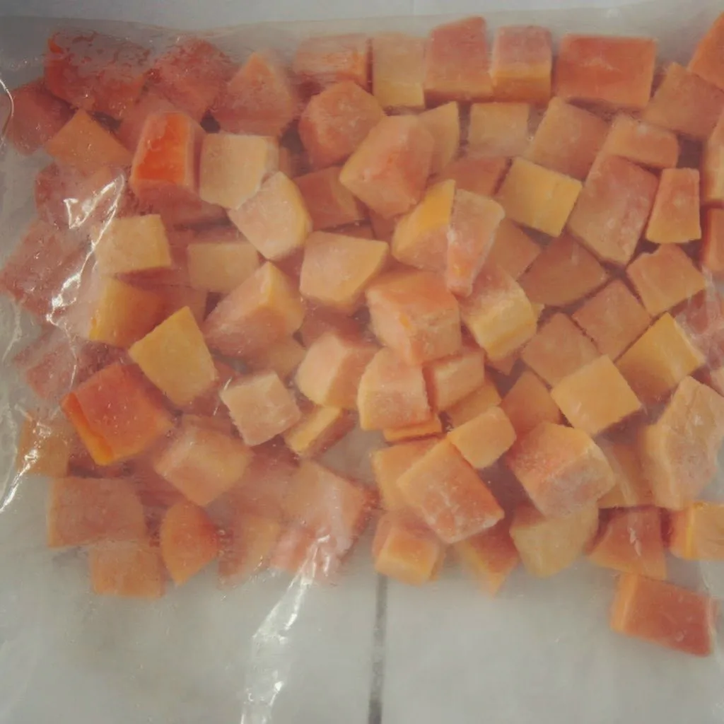 2022 Best Price Frozen Diced Papaya Chunk from VietNam Best Pric- Whatsapp 0084 989 322 607