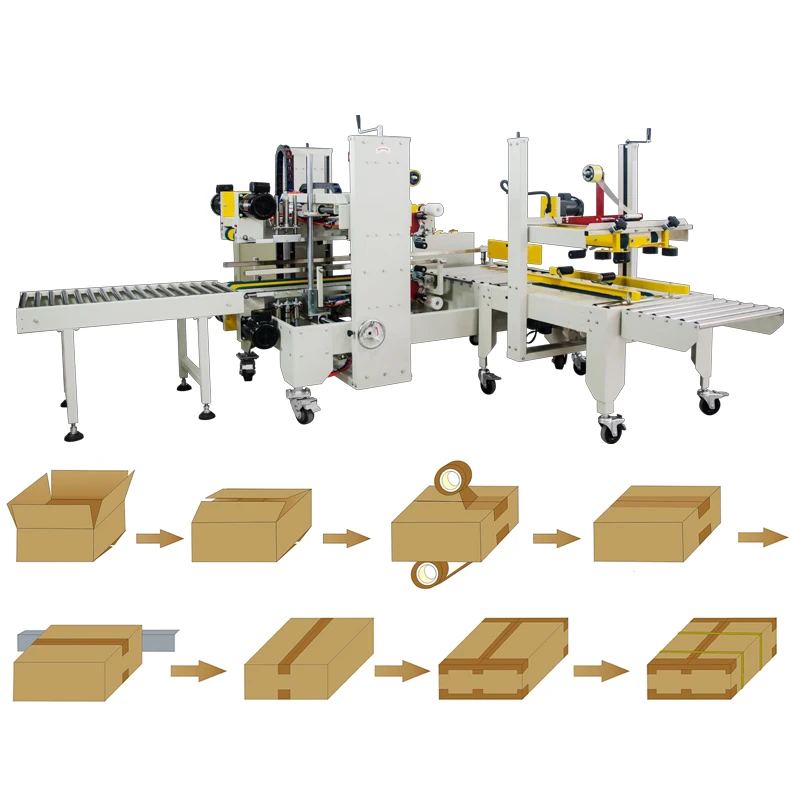 Latest technology auto four sided carton packing machine automatic sealer
