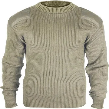 Navy Blue Olive Green Pullover Winter Security Guard Uniform Sweater from India