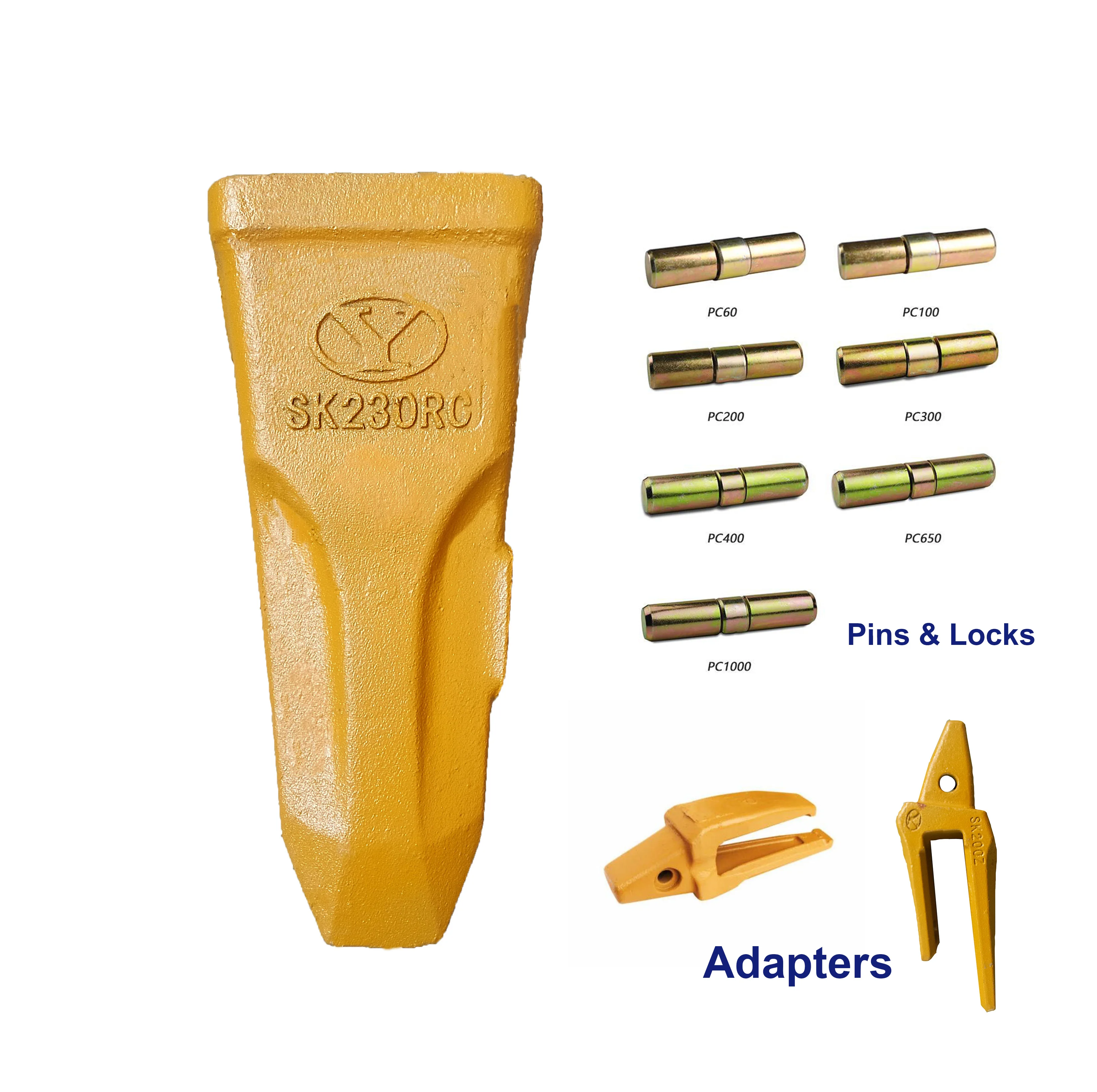 20t Bucket Tooth 19570 1U3352 9w8552 J550 SK200 SK350 R210 PC450 PC1250 PC100rc EX300 DX200a EX1200