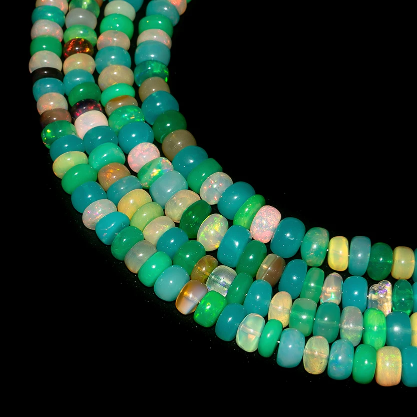 Оптовая продажа, блестящий опал Paraiba, гладкие круглые бусины из драгоценных камней, Paraiba, опал, простые бусины