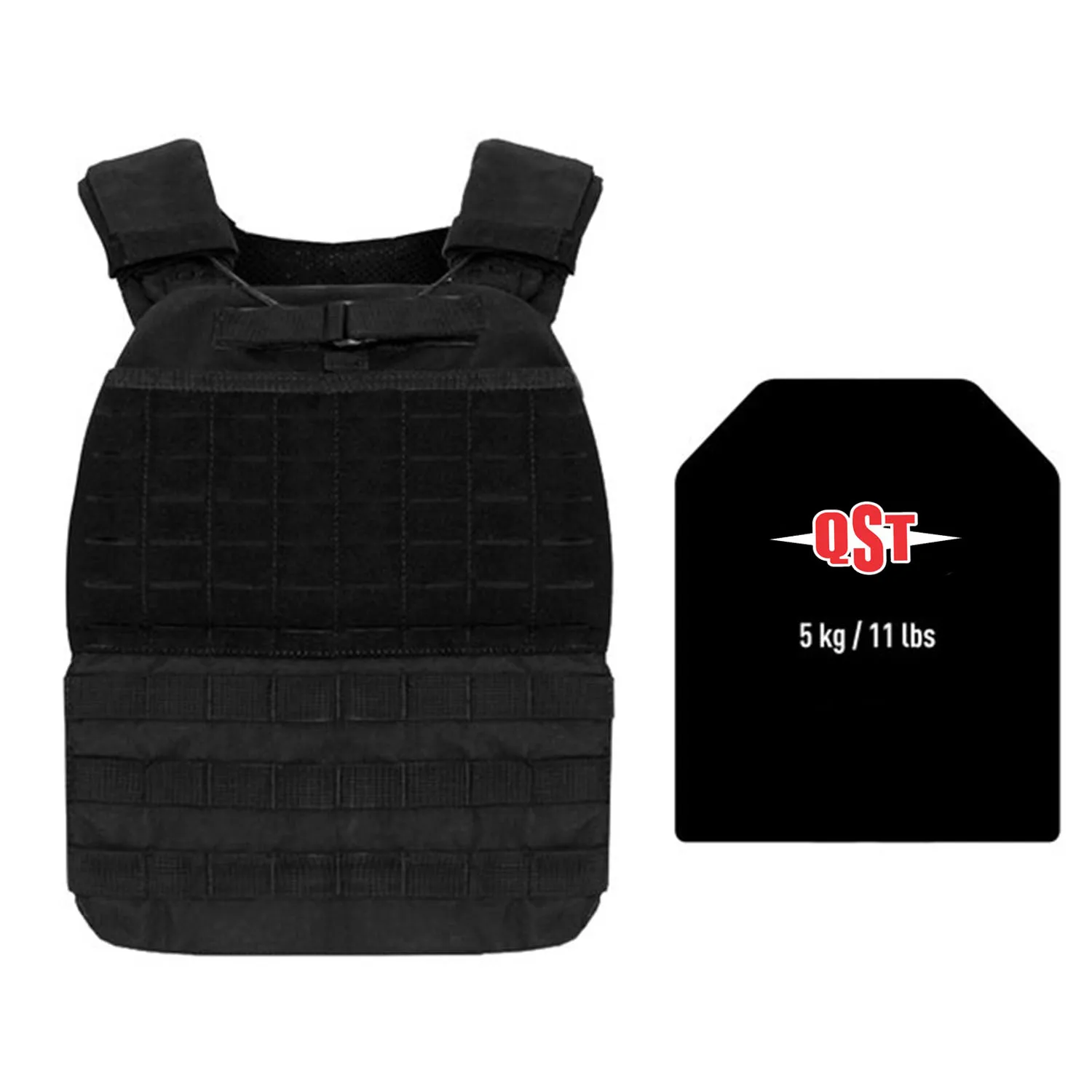 Custom Weighted Vest Strength Training Adjust 5 to 10kg Weight Plates Vests Gym Bodybuilding Pull-ups Tactical Weighted Vest