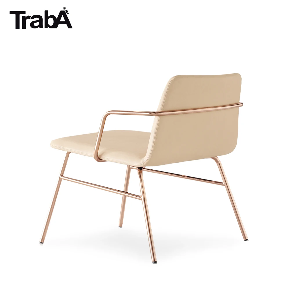 Top Quality Lounge Armchair metal tube frame upholstered shell