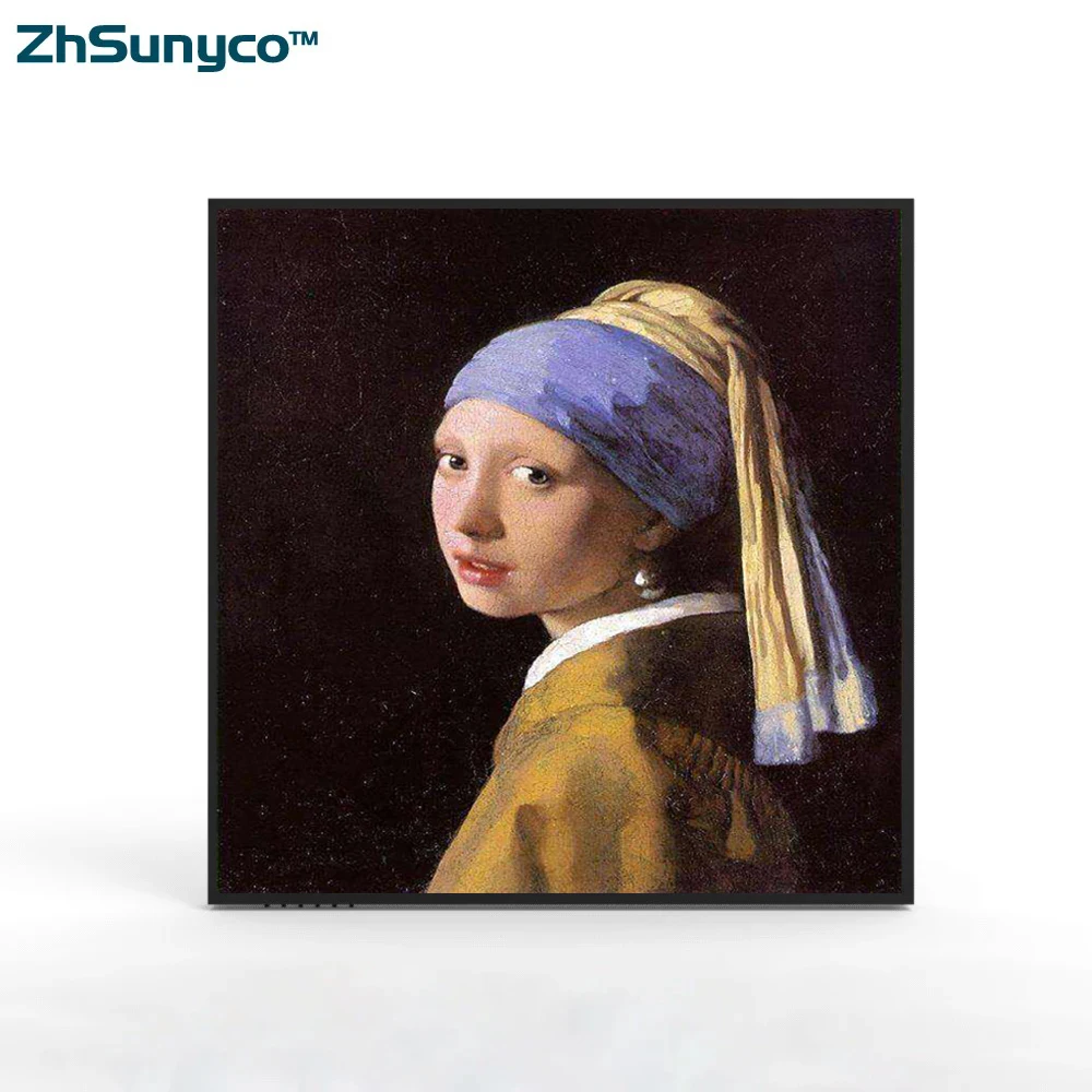 33.2inch Hd Bar Stretched digital square tft advertising lcd screen nft display for Art Gallery