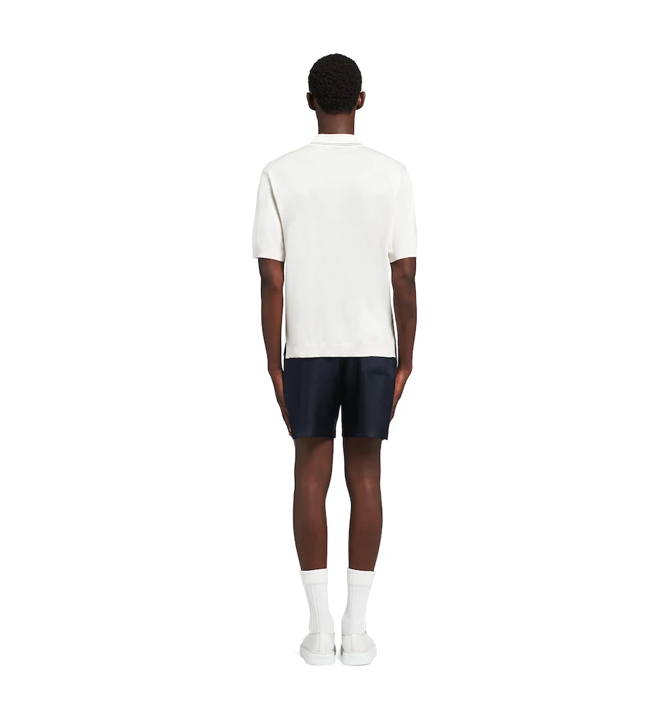 Рубашка-поло мужская с коротким рукавом белая по индивидуальному заказу 2021