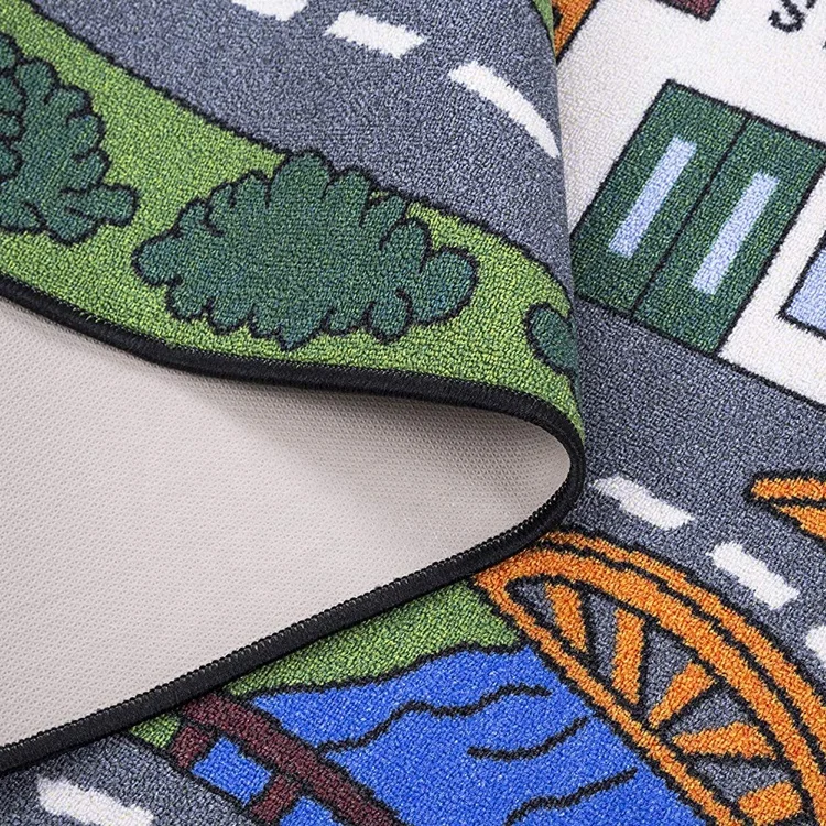 Hot Sale Waterproof Baby Games Play Mat With Cartoon Design