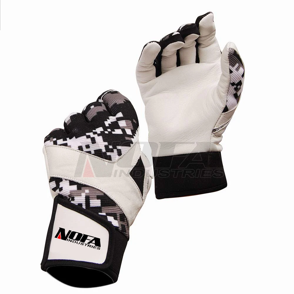 Pro Softball Glove Sports Baseball Batting Gloves for Adult Boys Girls Youth (Blue/Gray/White Digital Camo) Youth Small