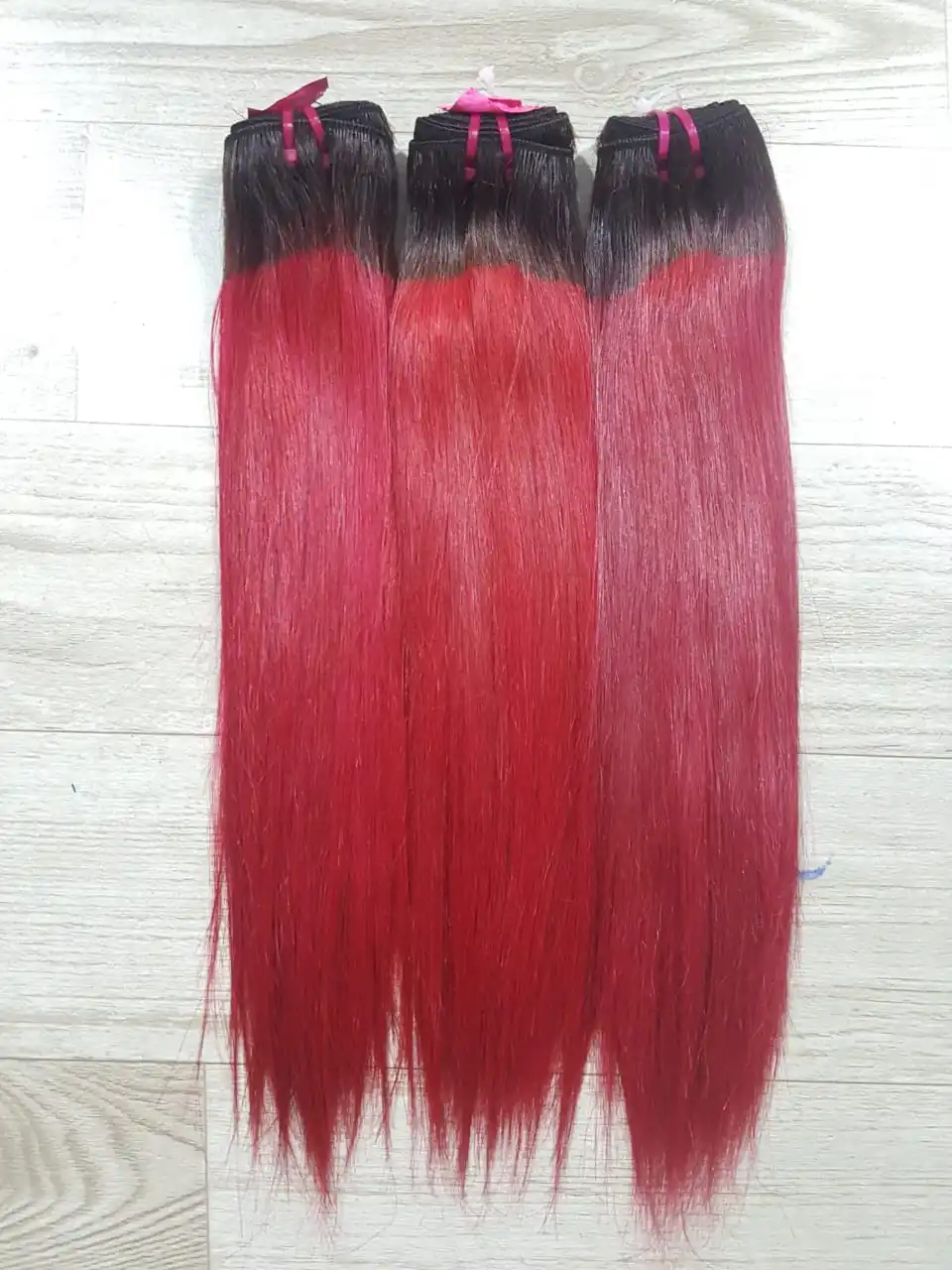 Оптовая продажа человеческие волосы KingRawHair двойного плетения прямые с эффектом омбре вьетнамские 100%