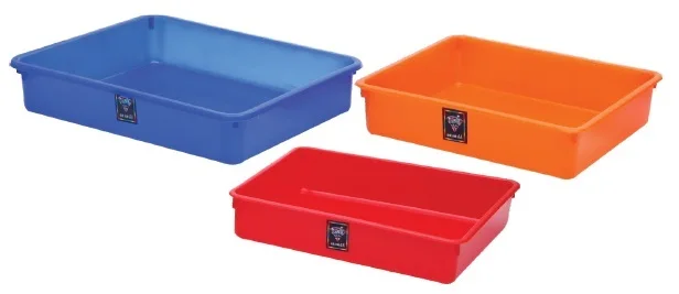 
High quality wholesale rectangular plastic manufacturers suppliers fruit food trays with handle 