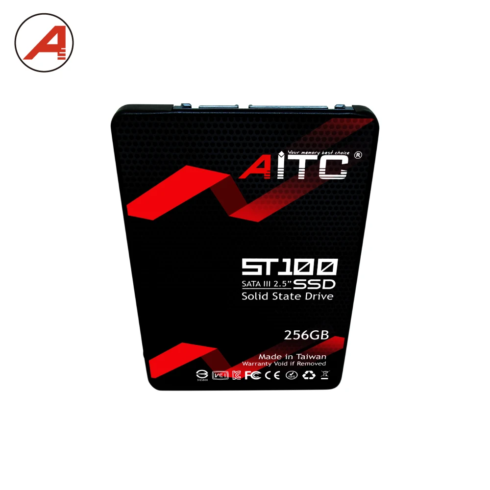 Красный SSD 256 Гб SATA3 2 5