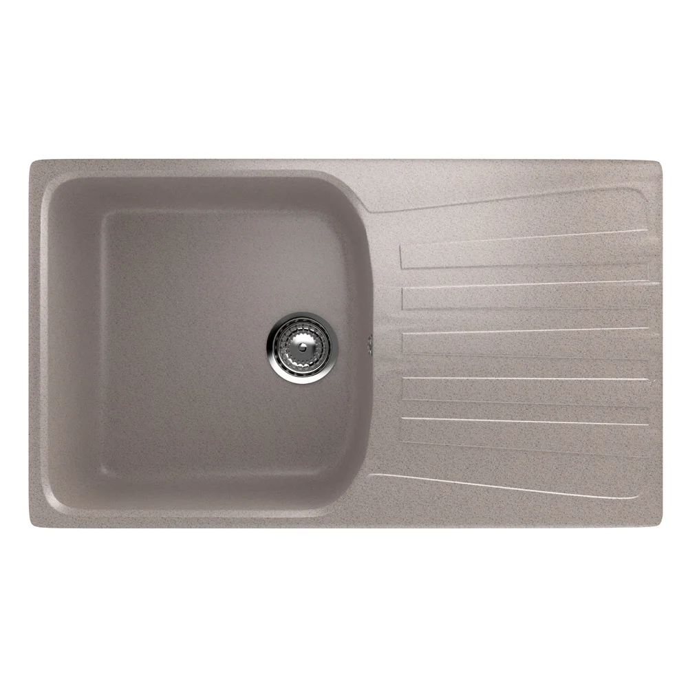 Quality composite kitchen sink ULGRAN U-203 artificial stone, rectangular kichen sink single bassin
