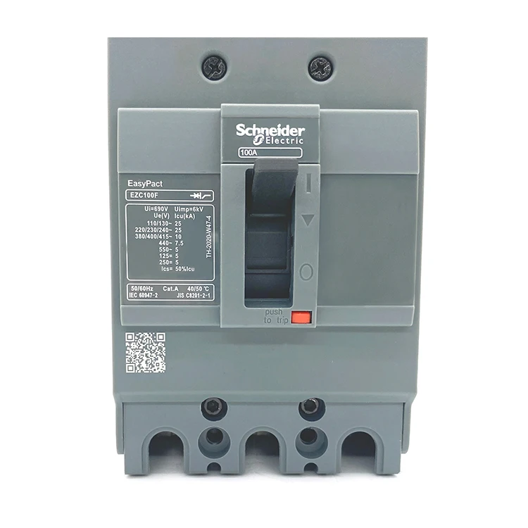 Industrial Control System 75 Amp 80 Amp 100 Amp Merlin Gerin EZC100F Easypact EZC Circuit breaker