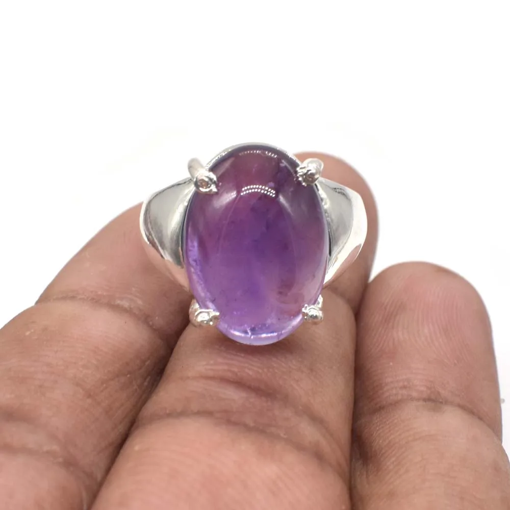 
wholesale price solid 925 sterling silver rings purple amethyst gemstone engagement ring for gift 