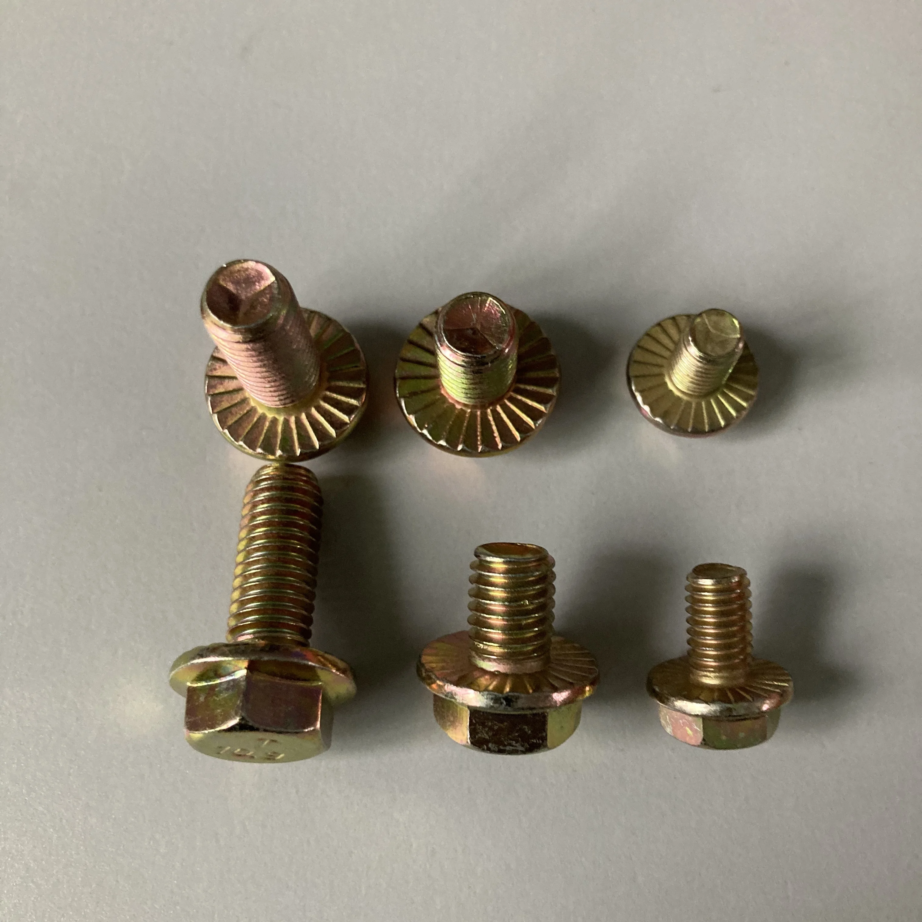 Threaded Bolts M6x160 Long Screw Iron Hex Flange Threaded Bolt Fastener Hardware Accessory for Agriculture Fishery