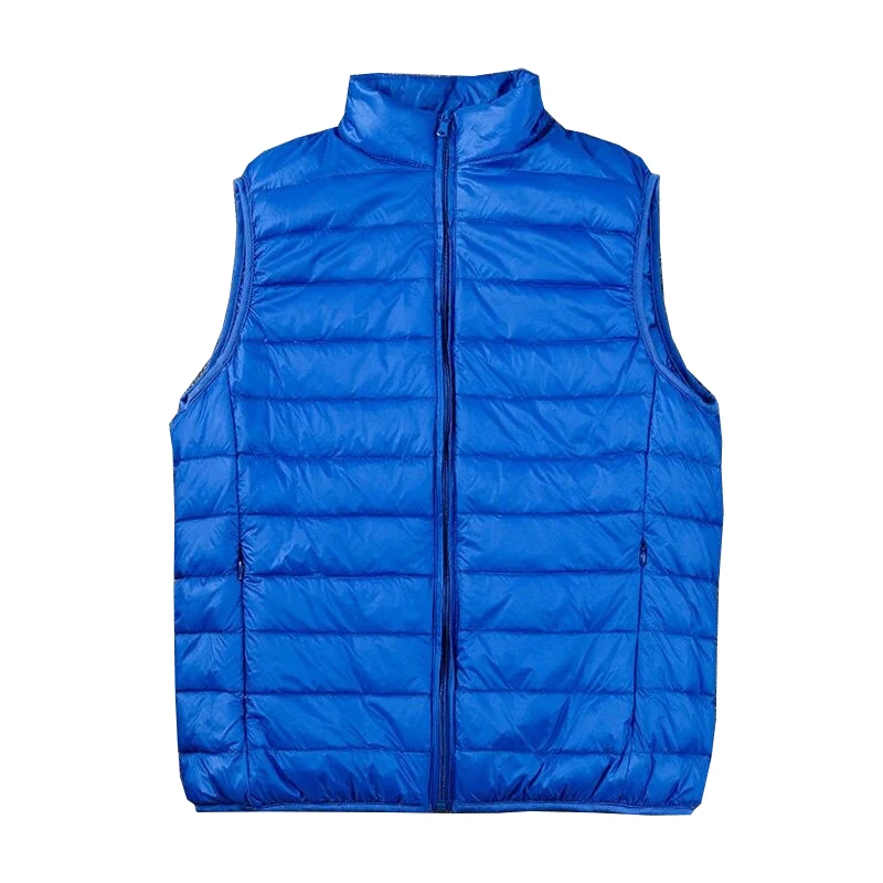 Winter Men Duck Down Vest 2021 Coat Ultra light Sleeveless Puffer Vest Jacket Ultra-Thin Warm Lightweight down Jacket Waistcoat