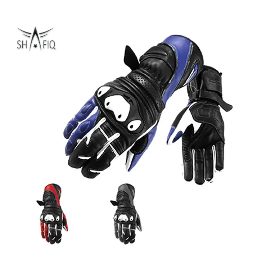 Latest design 100% Genuine Leather Unisex Leather Gloves Motorcycle gloves with protections Riding gloves
