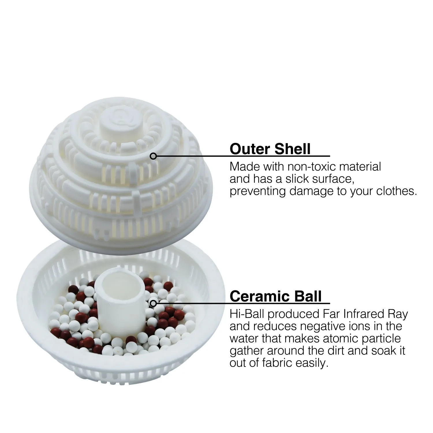 Eco-friendly made globe type of Eco Hi-Ball power clean washing ball