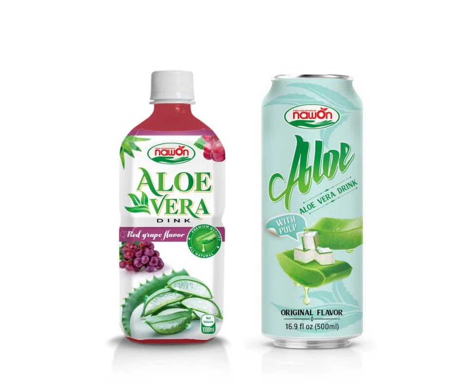 NAWON бутылка 100% сок алоэ вера 500 мл ПЭТ OEM ODM ручная пресс-форма для Pure Aloe Vera сока из сырого Алоэ Вера с низким/высоким содержанием