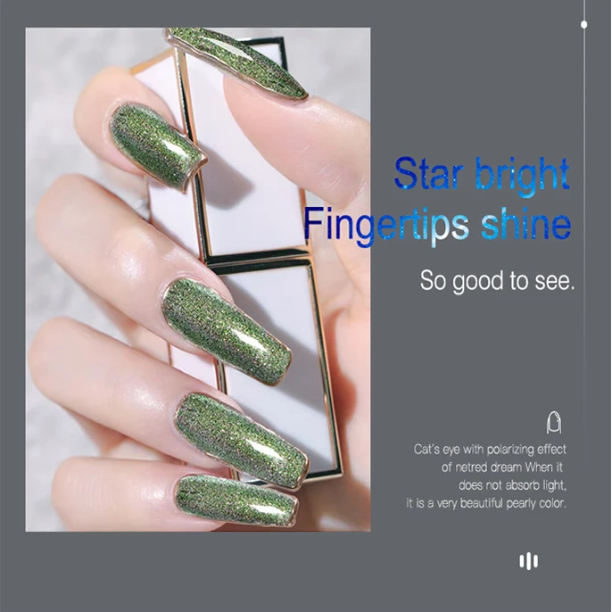 ANZUO Cat Eye 12 Colors Custom Breathable Nail Polish Profession Nail Shop Nail Polish UV Gel