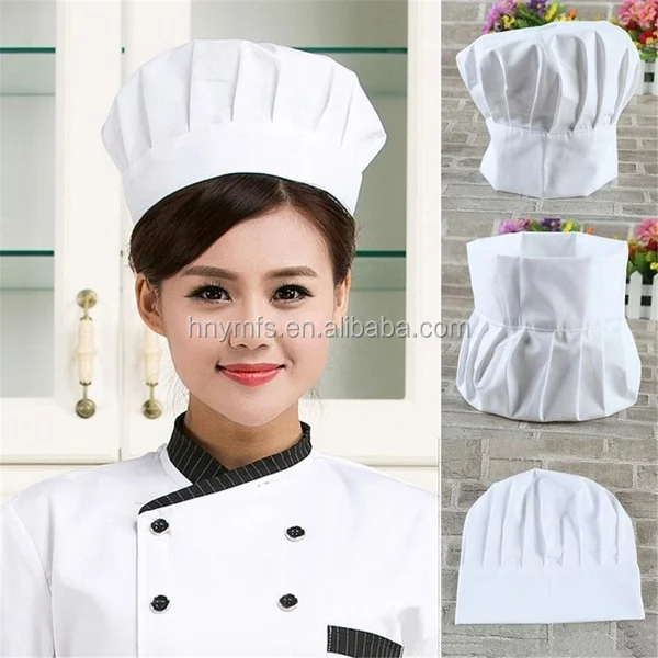 Adult Adjustable  Fit  White Chef Hats Bar Uniforms CHEF HAT