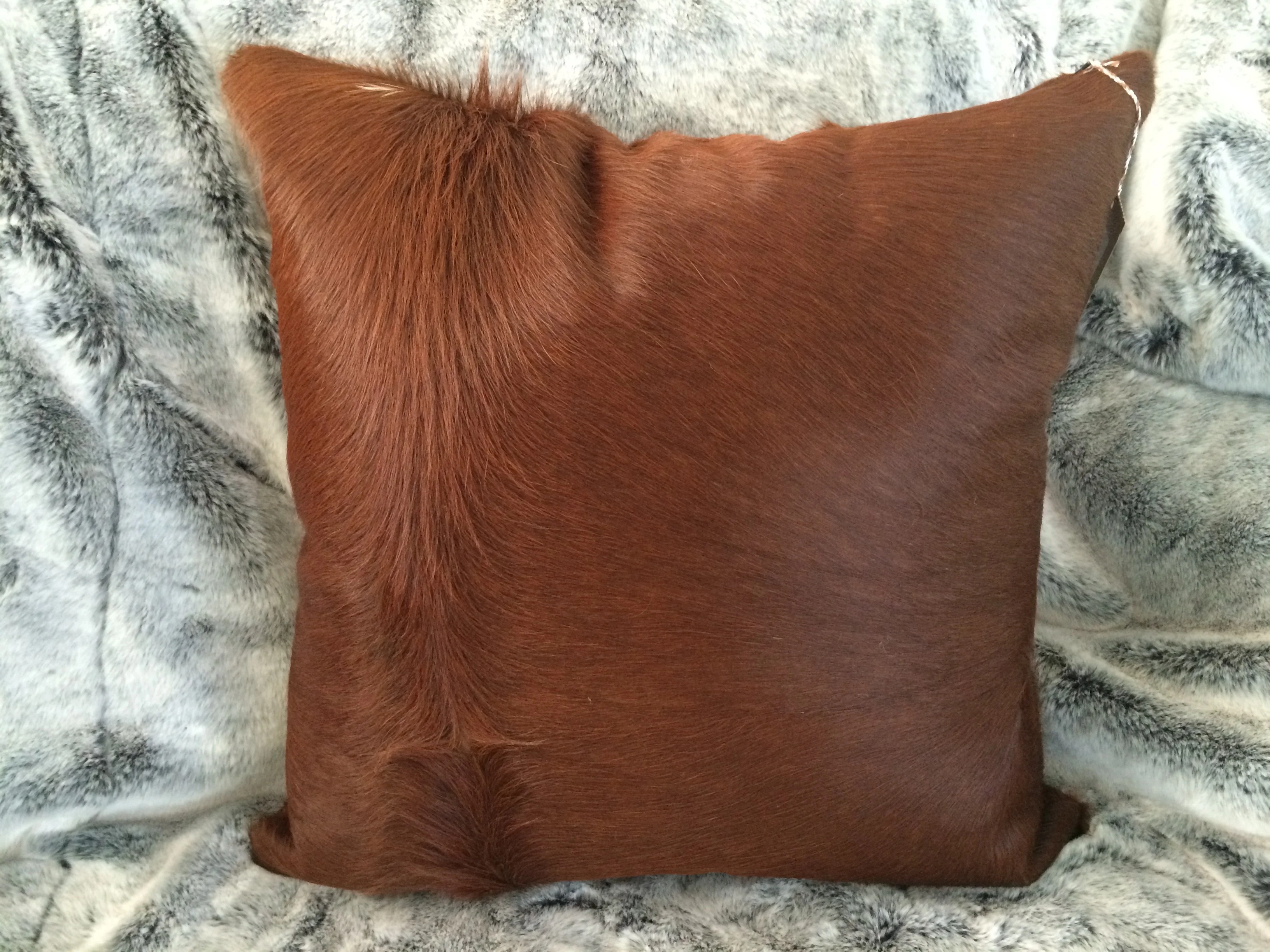 Hain on Hide Cushion, Modern Cowhide Cushion, Cowhide Cushion  For home and office Handmade Rugs and Carpets Indoor And Outdoor