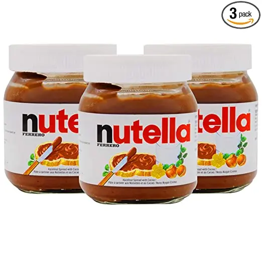 Nutella 15g 52g 350g 400g 600g 750g 800g / Nutella Ferrero For sale / chocolate wholesale supplier