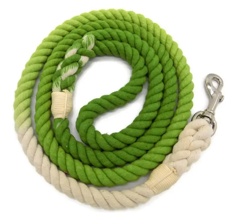 5ft Multi-colored Braided Ombre Cotton Rope Dog