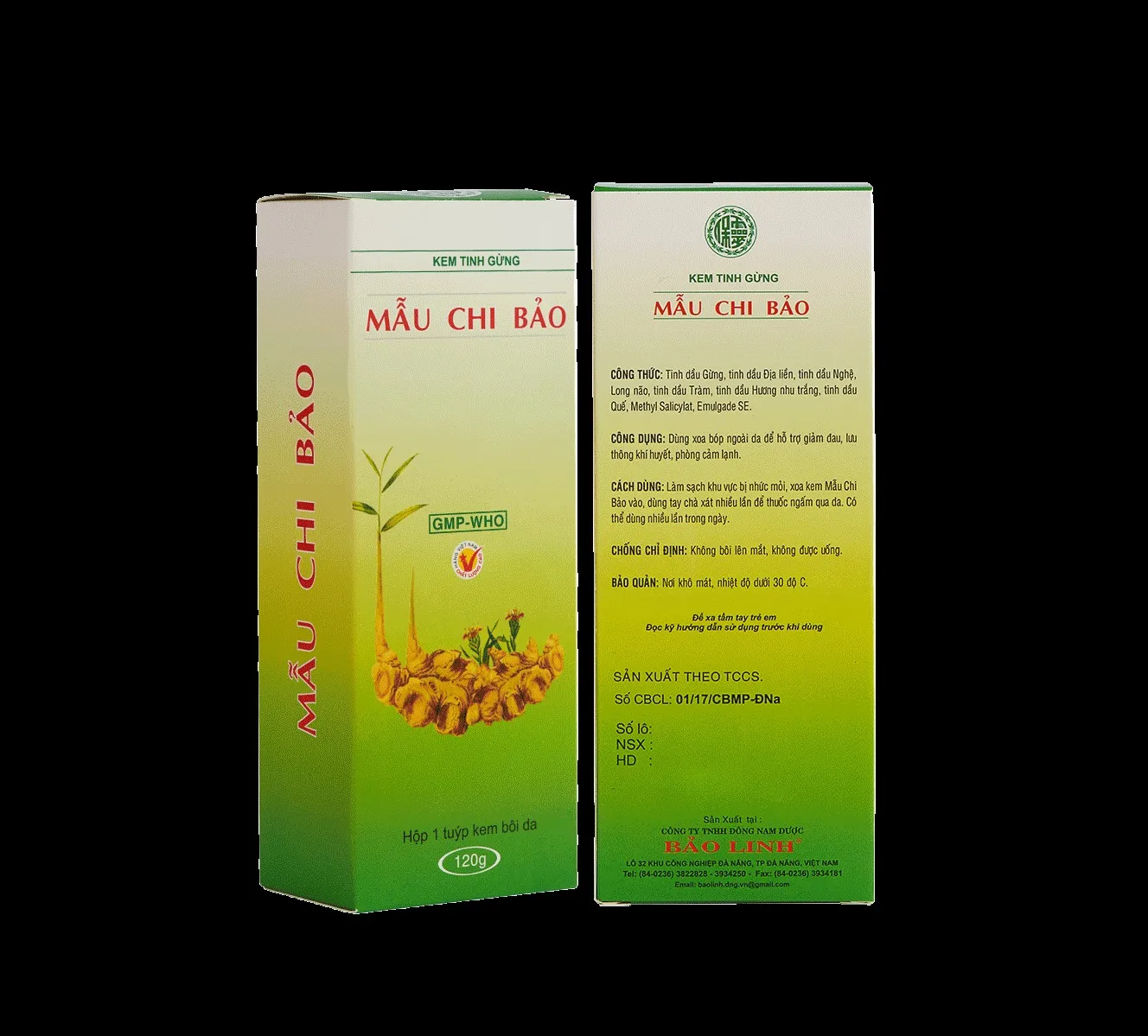 Pain Relief In Sports Injuries Prevention And Treatment Of Joint pain Ginger cream massage Mau Chi Bao 120gr
