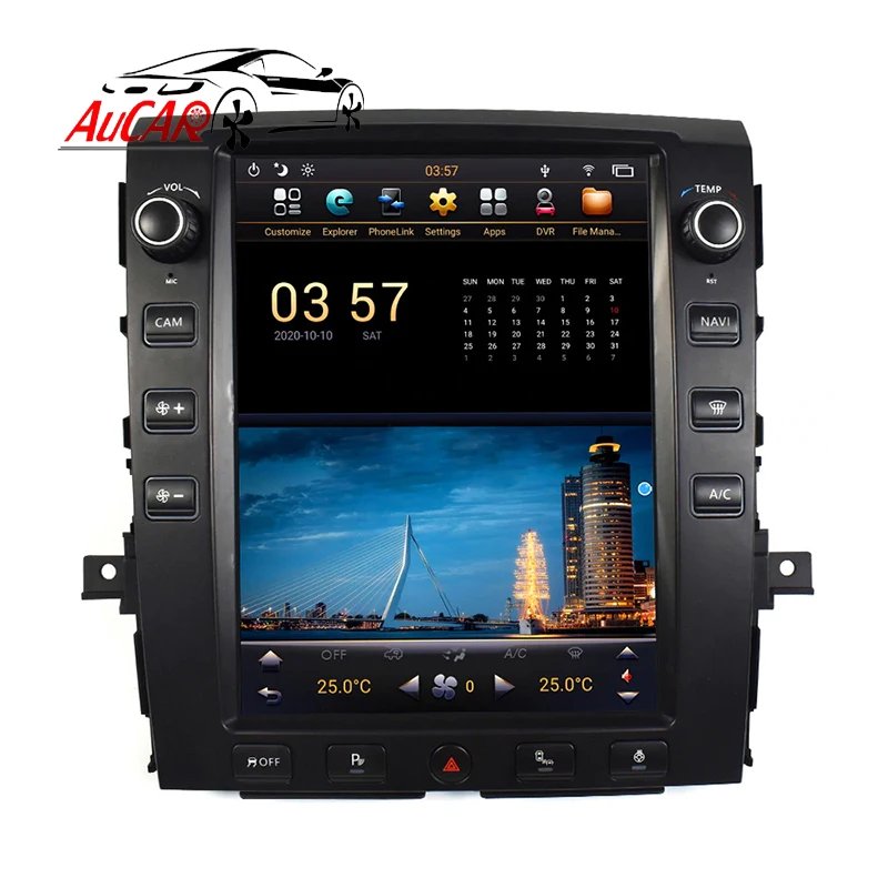 AuCar 12.1 Inch Android 9 GPS Navigation Android Stereo Head Unit For Nissan Titan 2015-2019 Car Radio Multimedia Stereo Player