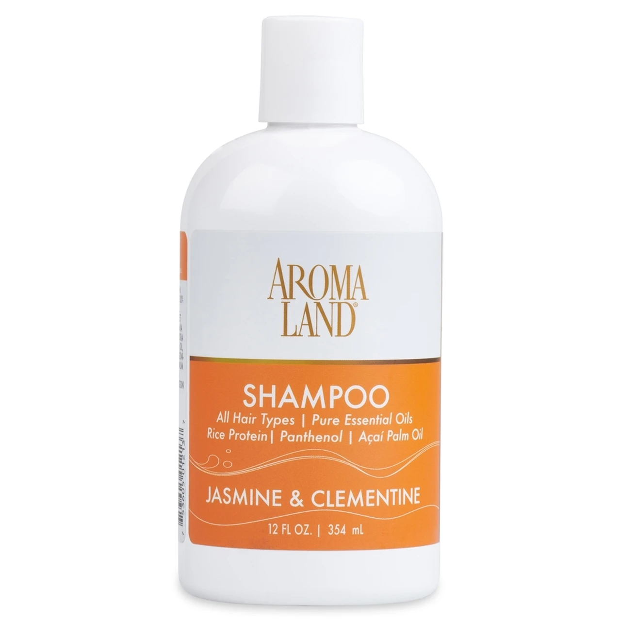 AROMALAND NATURAL SHAMPOO WITH ESSENTIAL OILS - JASMINE & CLEMENTINE - 12 OZ