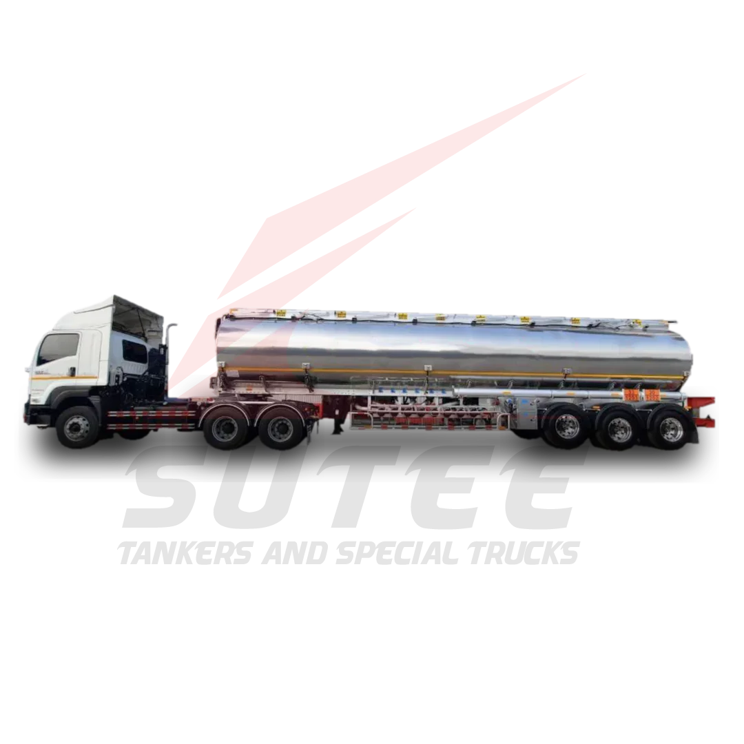 
13T FUWA or YORK or Hendrickson Axle Aluminum Petroleum Tankers 45000L 1-8 Compartments Export From Thailand 