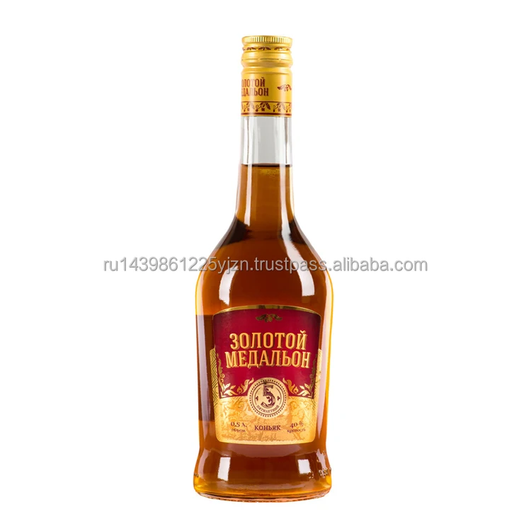 Exquisite cognac according to the classical technology from cognac distillates of domestic production, cognac