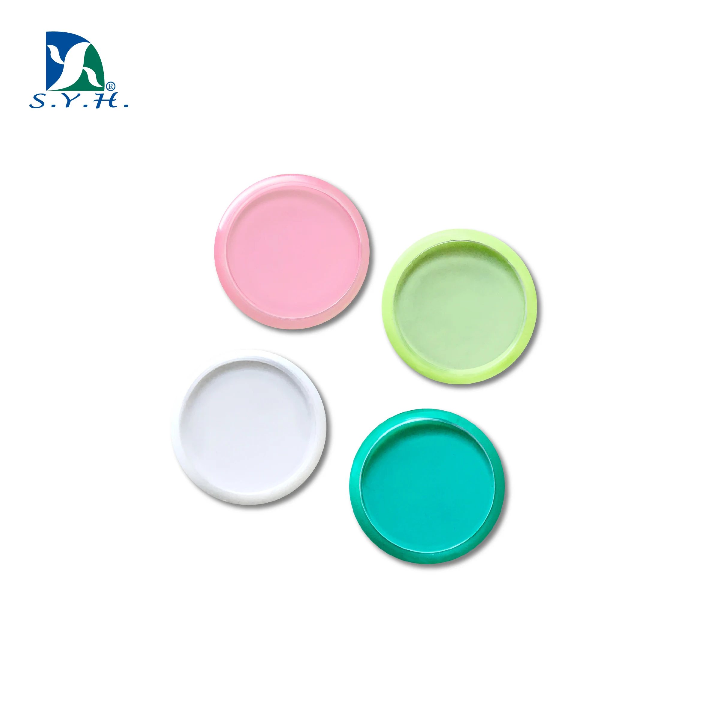 Super strong colorful 3CM round plastic glass whiteboard neodymium magnet