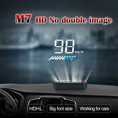 2020 Новый HUD M7 автомобиля головой вверх дисплей OBD2II Headup скорость проектор Авто сканер OBD Спидометр Hud