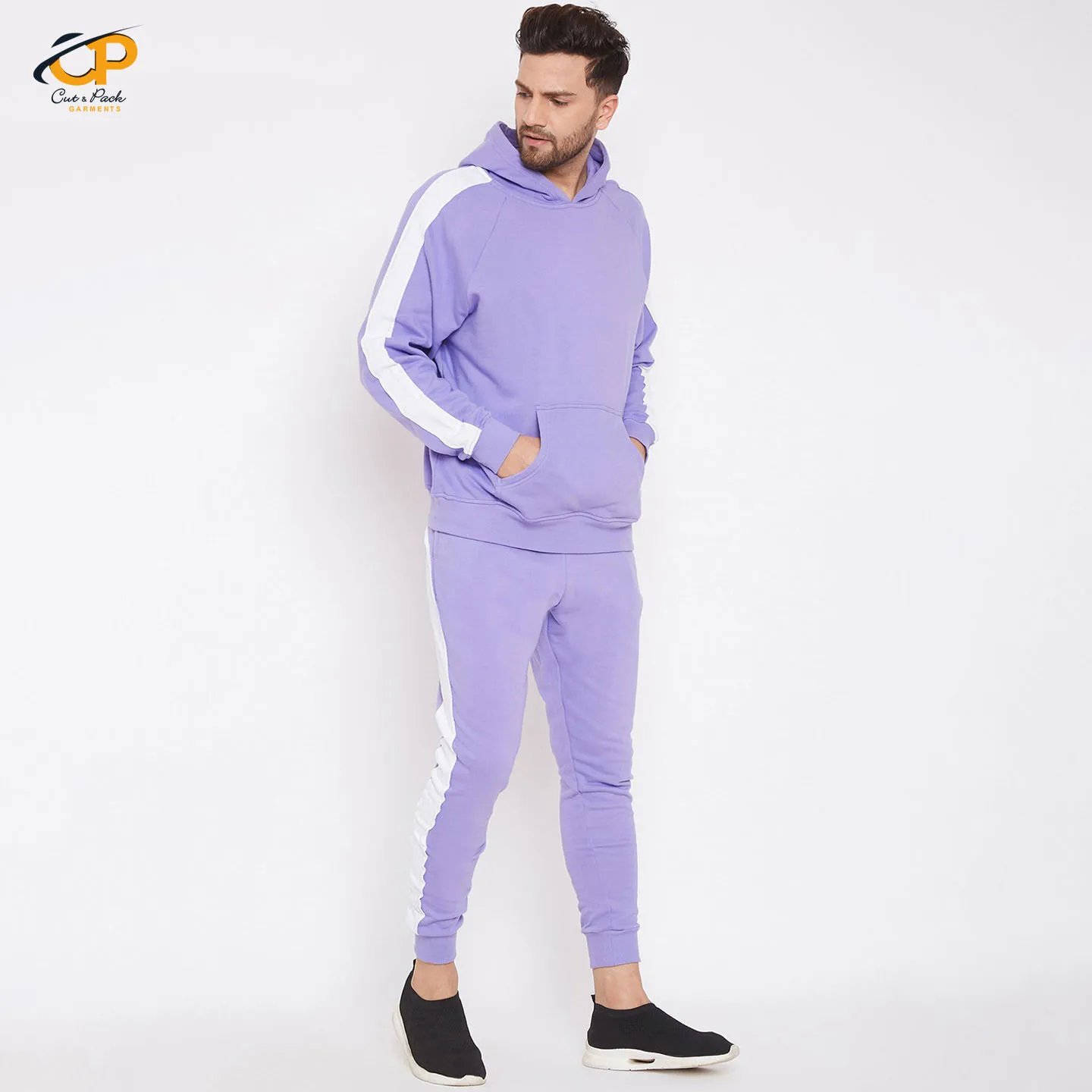 100% Polyester Zipper top jacket for Outdoor Casual Sport Slim Fit Polyester Track Suit Men Jogger Tracksuit With Own Design