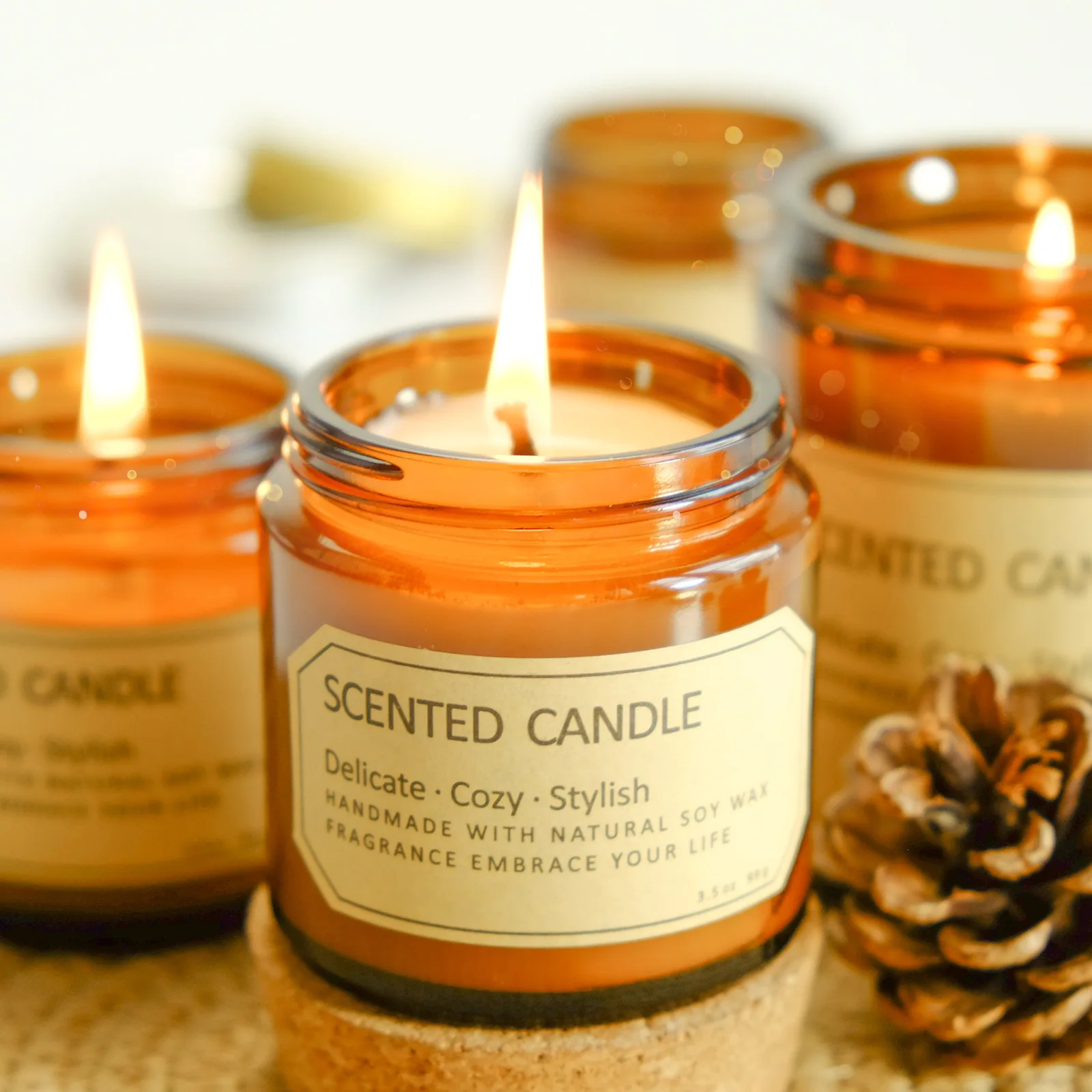 Happy Birthday Fragrance Specialty Sweet Scent Wax Candle Glass For Holiday Home Decoration & Birthday From China