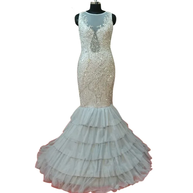 Top 10 Best Beaded Wedding Gown for Luxury Dress Loyal Dresses Floor Length Wedding Gown Wedding Ceremony for Bride Custom Size