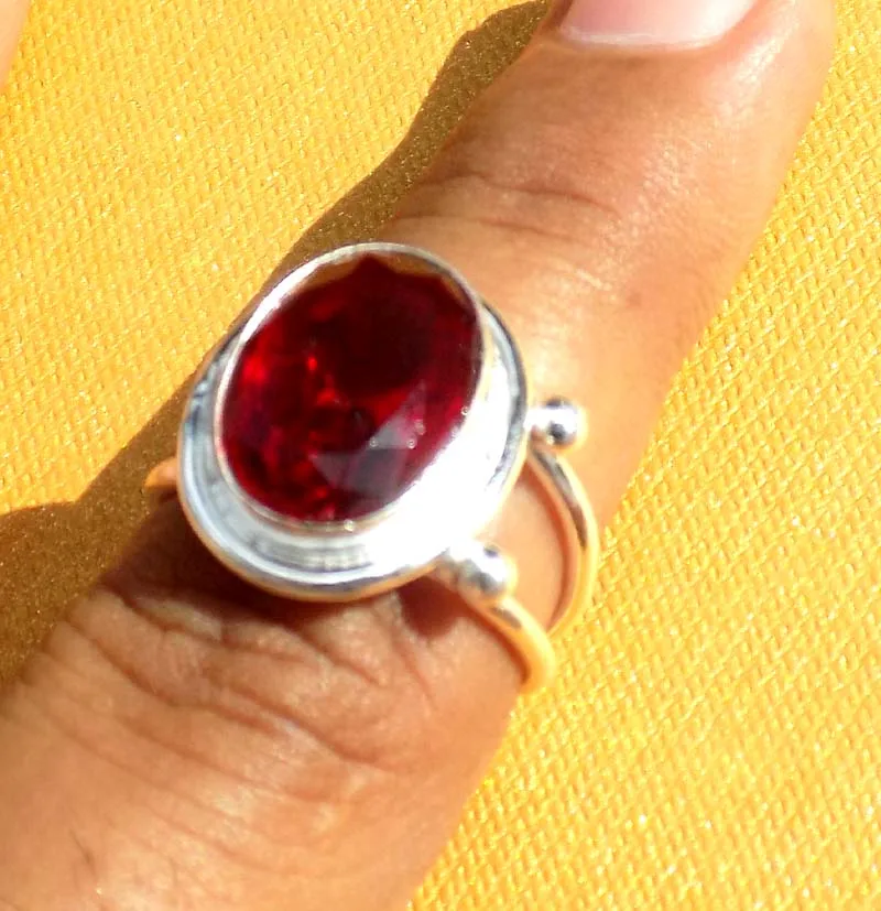 Aqua chalcedony gold plated bezel setting ring for unisex style