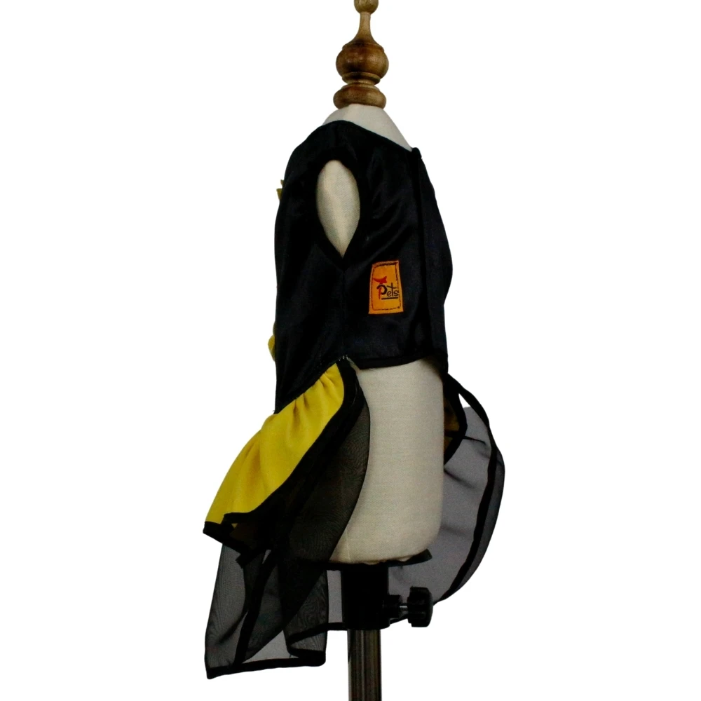 High Quality Fancy Custom New Design Chiffon Round Neck Dress For Dogs (Small Size)