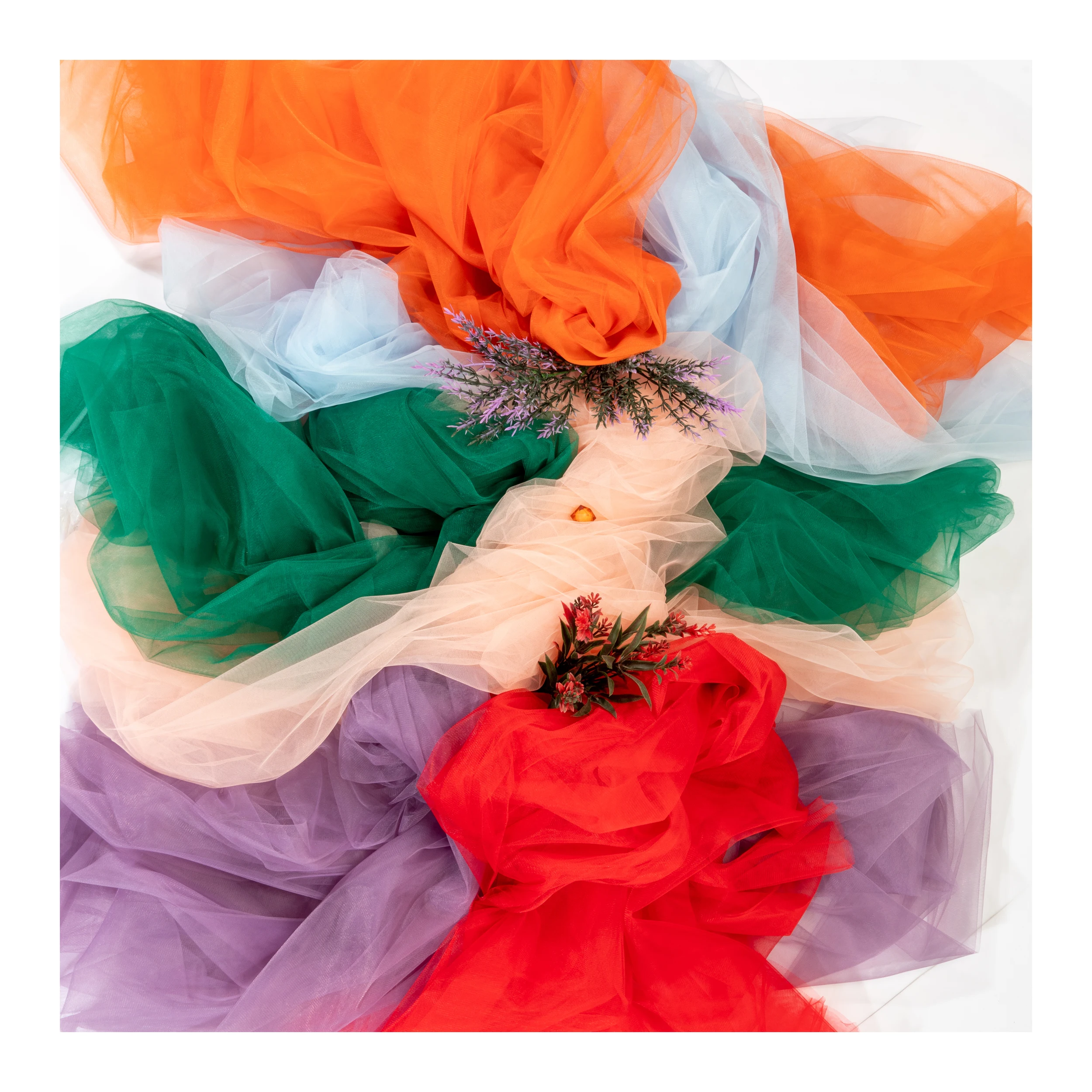 100% (PES) Polyester Wedding Mesh Soft Bridal Hayal Buse Tulle  136 Colors 16-18 gsm Wholesale Manufacturer Matte Fabric