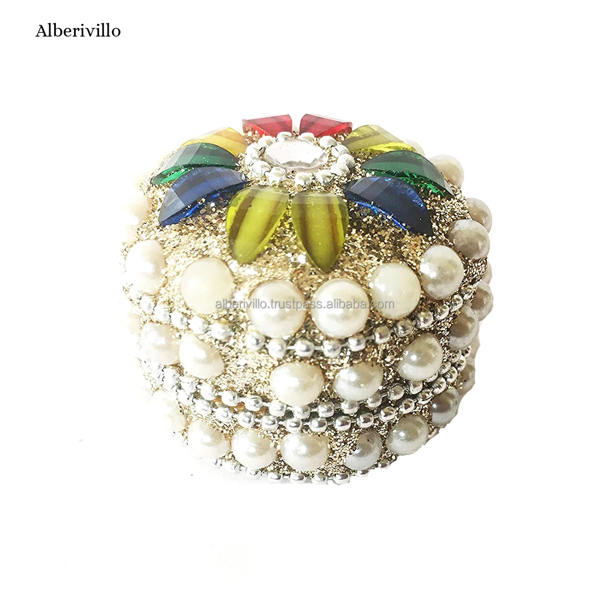 Готово к отправке упаковка для ювелирных изделий и витрины Лак Блеск бисера коробка раджастани шкатулка украшений декоративные драгоценный камень хранения