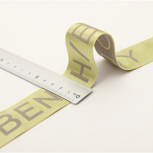 manufacturer produce shinny Custom logo band underwear jacquard elastic band nylon webbing waistband for underwear