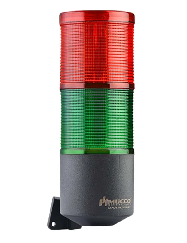 High sound High Light Steady Flashing Rotary Strobing With Buzzer Polycarbonate Lens Signal Tower With 2 Layer , Beacon Horn