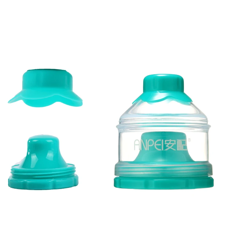 Hot selling 3 layer baby large capacity portable milk powder snack food supplement storage box